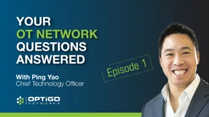 A cover image for the Q&A video titled "Your OT Network Questions Answered" Episode 1