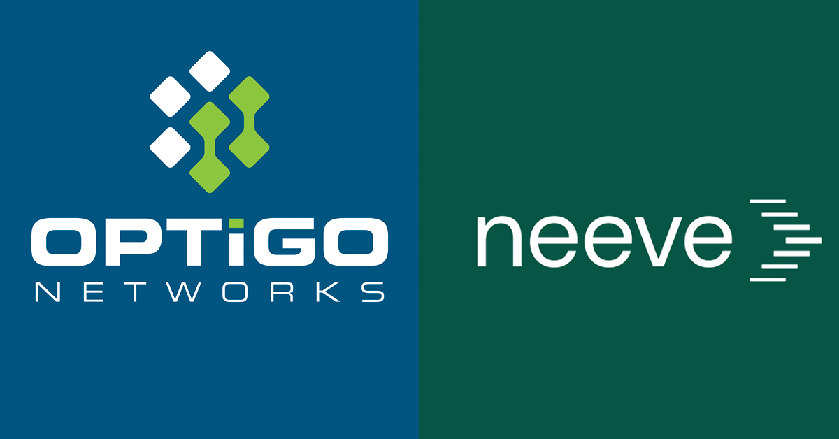 Optigo Networks and Neeve logos side-by-side.