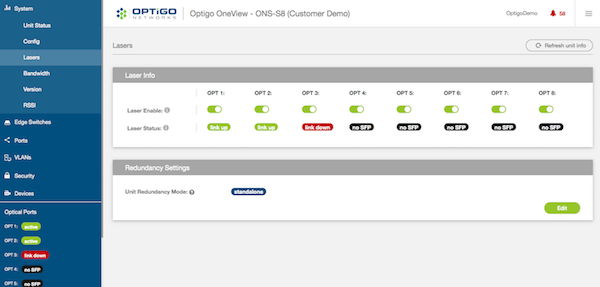 Optigo OneView demo