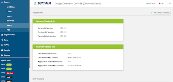 Optigo OneView demo