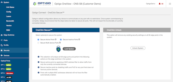 Optigo OneView demo