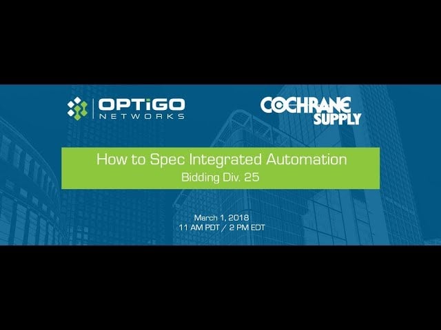 Integrated automation webinar promotional slide with company logos