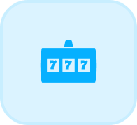 Blue rounded rectangle shape on white background