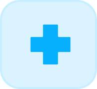 Blue rounded rectangle shape on white background