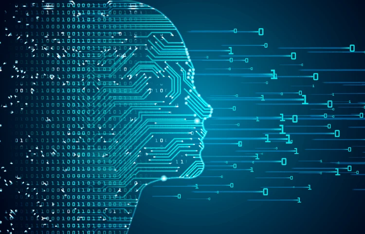Digital human head with binary data flow