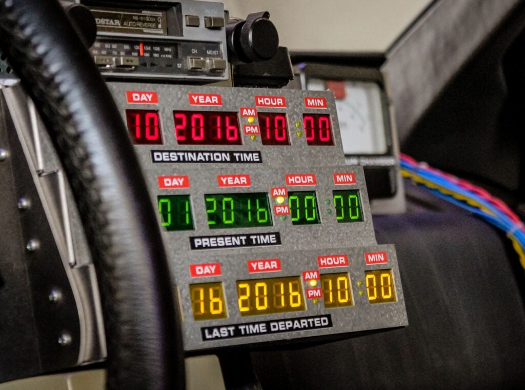 Back to the Future time circuit display panel
