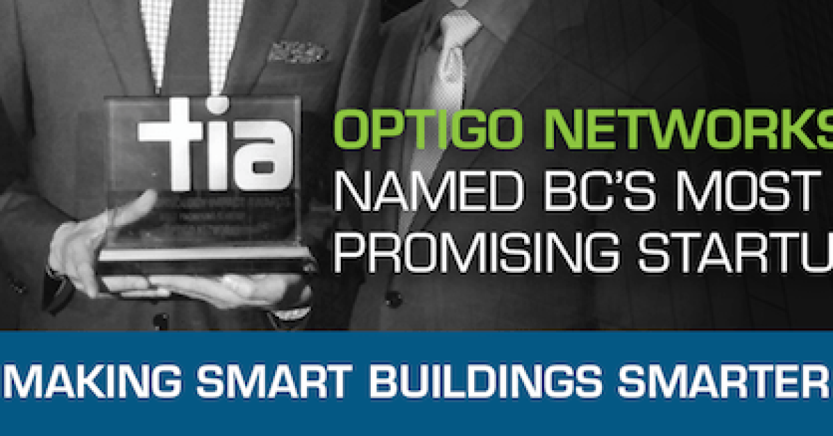 optigo networks most promising startup BCTIA